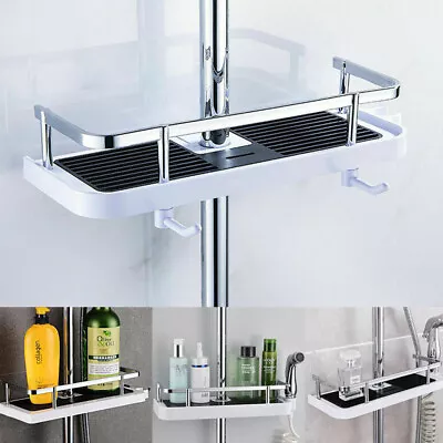 £7.89 • Buy Bathroom Shelf Shower Pole Caddy Rack Storage Organiser Tray Holder Accessories.