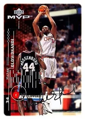 1999-00 Upper Deck MVP Silver Script #72 Michael Olowokandi Los Angeles Clippers • $1.69