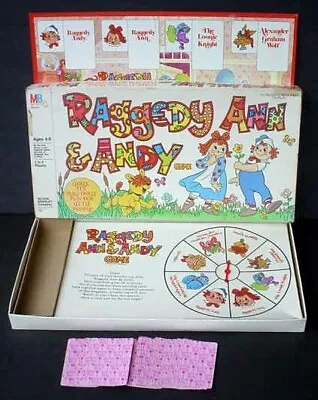 Vintage 1980 Milton Bradley Raggedy Ann & Andy Arthur Board Game 100% Complete • $17.99