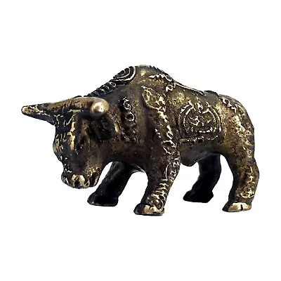 Magic War Gold Bull Talisman Powerful Life Protection Dangerous Thai Amulet • $16.99