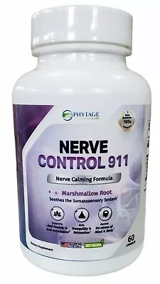 $57.85 • Buy NERVE Control 911 Calming Depression Anti Anxiety Relaxation Stress Mind NATURAL