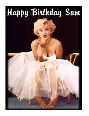 Marylin Monroe Edible Cake Image Cake Topper Decoration • £9.60