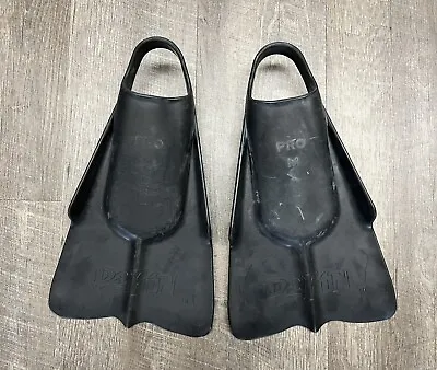 Da Fin Hawaii Pro Model Swim Fins Flippers Size Medium 7-8 M DaFin Black EUC • $45