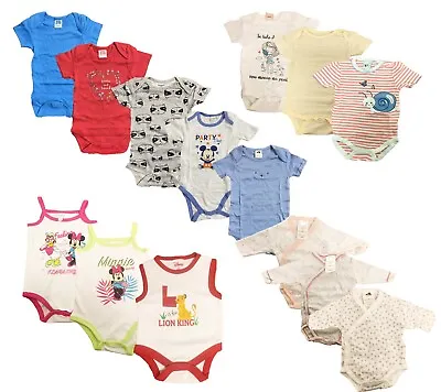 Baby Vest Baby Grow Bodysuit Girl Or Boy Unisex ASSORTED Designs 100% Cotton • £6.99