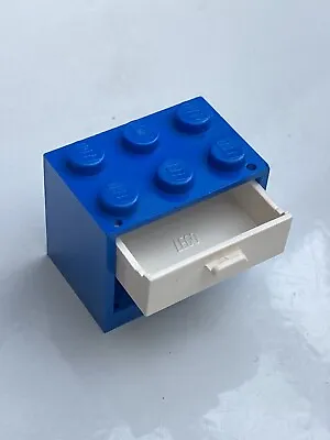 £3.05 • Buy Lego Blue Container CUPBOARD 2x3x2 With WHITE DRAWER 4532 4536. Used