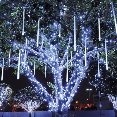 LED Lights Meteor Shower Rain Tube Chrismas String For Outdoor Home Garden Tree • $15.99