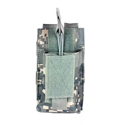 Camo Molle Pouch Fits Yaesu VX FT250R FT270R FT60R Baofeng UV5R HT HAM Radios • $15.79