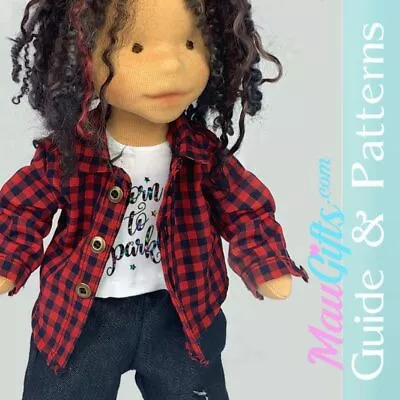 Doll Button Up Shirt - Step-by-Step How To Make For Waldorf Doll - Digital Guide • £4.82