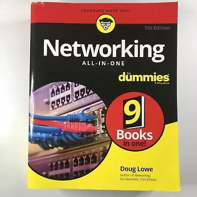 Networking For Dummies 7th Edition Doug Lowe Paperback Computer Software Book • $39.95