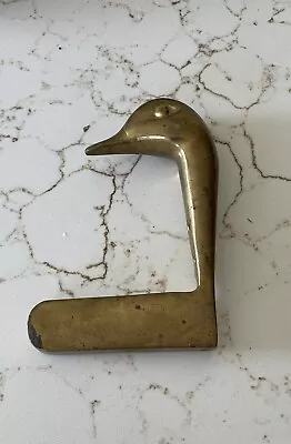 Vintage Brass Duck Head Coat Hook • $28