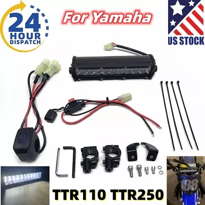 For Yamaha TTR110 TTR250 LED Headlight Light Bar Lighting Kit Plug-N-Play • $25.99