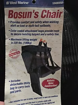 West Marine 10406950 Premium Bosun's Chair New In Original Packaging  • $99.69