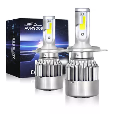 H4/9003 LED Headlight Kit Combo Bulb 6000K High Low Beam Super White Bright • $24.99