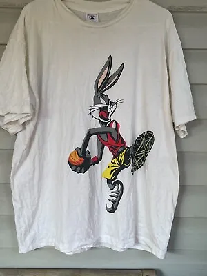 Vintage Single Stitch Warner Brothers Bugs Daffy Play Hard Delta XL T Shirt • $24.99