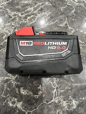 X2 MILWAUKEE M18 RED LITHIUM HD9.0 HD 9.0 HIGH OUTPUT 48-11-1890 + Rapid Charger • $250