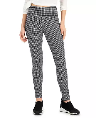 $9.99 • Buy Womens Leggings Full Length Houndstooth Print Black Size XXL (2XL) INC $39 - NWT