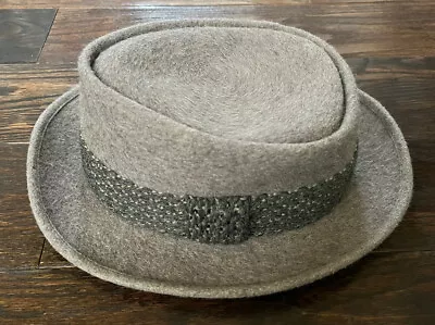 VINTAGE PENNYS MARATHON Mens Fedora Size 7 Gray 100% Wool • $19.99