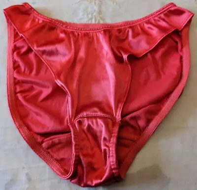 Victoria's Secret GOLD LABEL VINTAGE Satin Thong Flutter Panties RED SIZE SMALL • $53.99