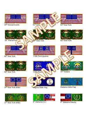 1/72 ACW American Civil War Irish A Flags Lot  • £5.99