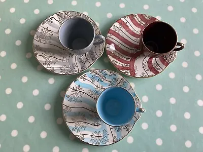 Vintage Cup & Saucer/Biscuit Plates X3 - Washington Pottery • £7.99