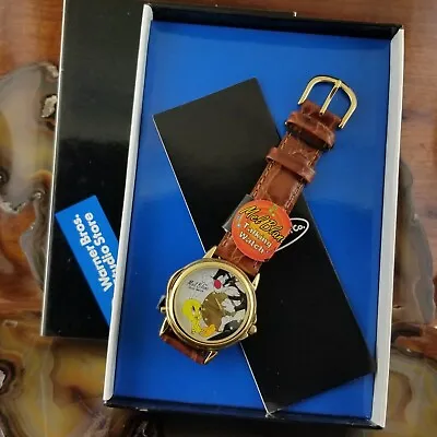 New Mel Blanc Warner Bros Store Sylvester & Tweety Looney Tunes Voice Watch 1998 • $105