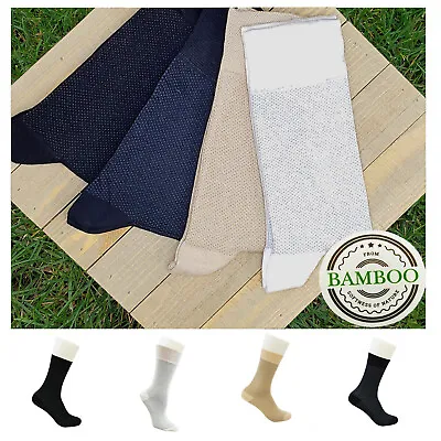 Pique BAMBOO SOCKS For MEN WOMEN Comfortable Soft Dress Quality Made In Turkey • $18.49