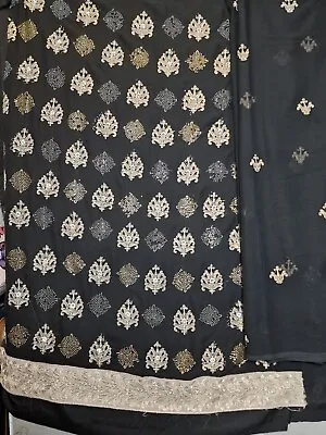 Unstitched Salwar Kameez Indian Pakistani  Fabric Full Suit Embroidery  • £20