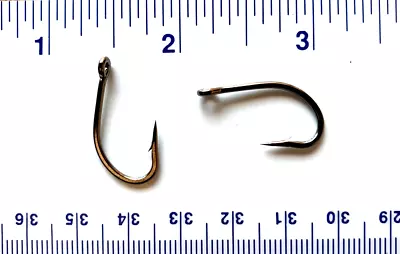 100 Matzuo 130010 2X Strength Black Nickel O'Shaughnessy Live Bait Hooks Size 1 • $12.99