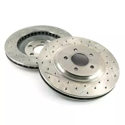 94-04 Mustang Front Brake Rotor Pair 13  Drilled & Slotted Cobra Bullitt Mach 1 • $394.74