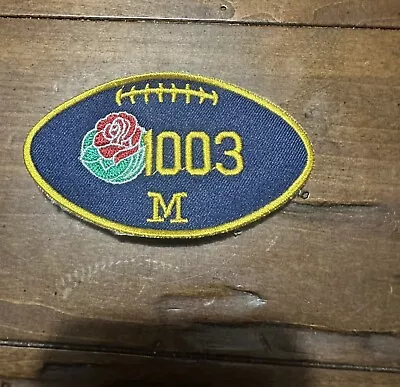 Michigan Football Patch 1003 Win  2023 Championship Rose Bowl Patch • $16