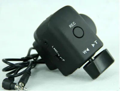 New Mini Stereo Jack Lens Zoom Controller For Panasonic Sony Canon LANC REMOTE • £63.59