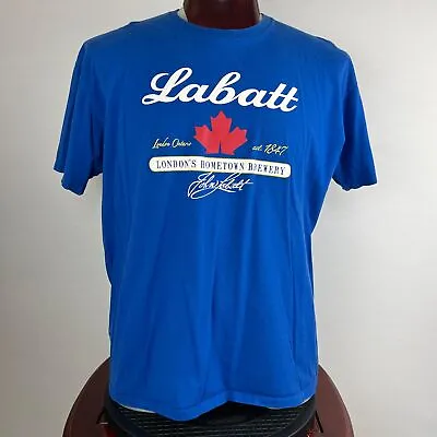 Labatt Mens Canadian Hometown Brewery Beer Logo  T-Shirt 50 Inch Chest 2XL ? * • $21.24