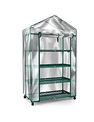 Home-Complete Mini Greenhouse-4-Tier Indoor Outdoor Sturdy Portable Shelves-G... • $58.99