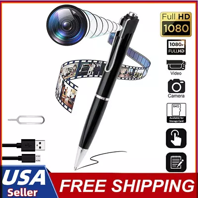 1080P HD Portable Pen Camera Micro Camera Video Voice Recorder Body Action Cam • $30.21