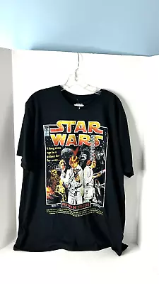Star Wars Return Of The Jedi Movie Poster Graphic Tee XL Black NWT Men's TShirt • $19.99