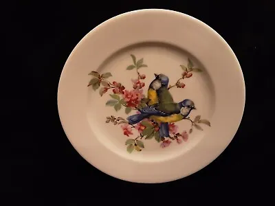 VINTAGE GOLDEN CROWN Bavaria Schumann Arzberg Germany BLUE BIRD CABINET PLATE • $11