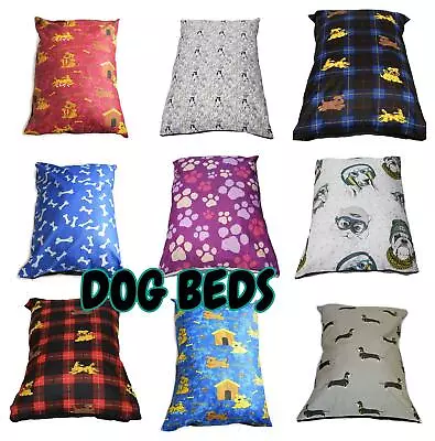 £3.95 • Buy Large Dog Bed Removable Zipped Cover Washable Pet Bed Cushion & Cover Xl