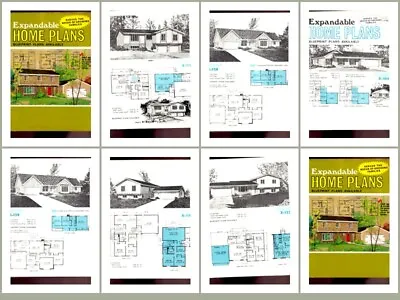 Standard A-30 Expandable Homes Modern Vintage House Plans Mid Century Atomic Ran • $16.99