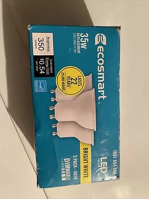 35W Equivalent Bright White MR16 GU10 Dimmable LED Light Bulb (3-Pack) • $12