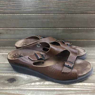 Mephisto Brown Leather Strap Air Relax Comfort Wedge Sandal Women EU40 (US 10) • $39.95