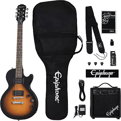 Epiphone Les Paul Player Pack Vintage Sunburst • $281.11