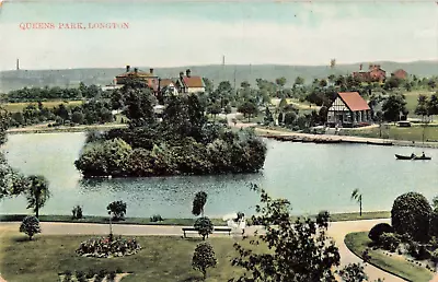 Edwardian Postcard Stoke On Trent Longton Queens Park • £2.50