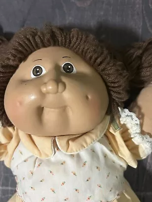 VINTAGE Cabbage Patch Kids Doll 1978-1982  Freckles  Dimple Clothes Braided Hair • $39.99