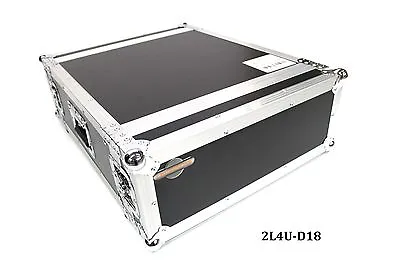 Two Lid 4 Space 4U Effects Rack Flight Tour Case 21  Wide 27  Deep Heavy Duty • $149.99