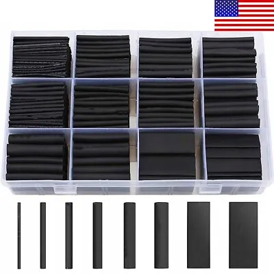 650 Pcs Heat Shrink Tubing Sleeve 2:1 Shrinkable Tube Wire Cable Assortment • $12.88