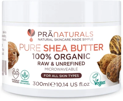 £14.12 • Buy Pranaturals 100% Organic Shea Butter 300Ml, Pure Raw Unrefined A Grade African I