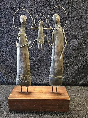 Vintage Emaus Studios Modernist Nativity Metal Sculpture • $99.99