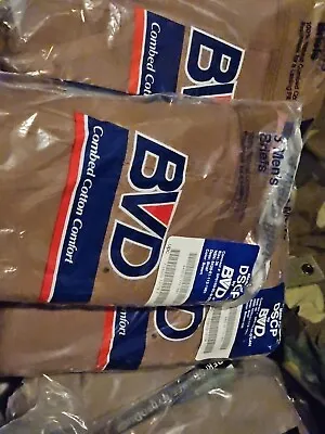 Vintage BVD Briefs Underwear Men's 40 Brown 3 Pack 90s Military MADE IN USA • $15