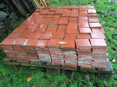 Reclaimed Red 4 1/4”x 4 1/4” Quarry Tiles Approx 1800  £37.50 For 25 Tiles • £37.50