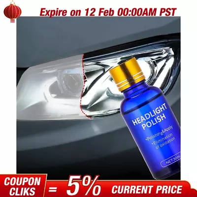 Car Parts Headlight Cover Len Restorer Cleaner Repair Liquid Accessories 30ml • $8.99